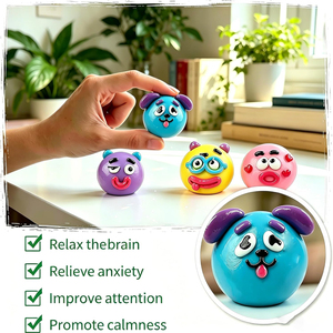 Juguetes Sensoriales Antiestrés Smushers Squishy, Lindos y Divertidos, Fáciles <span class=keywords><strong>de</strong></span> Apretar, con Caras Intercambiables, Accesorio Divertido para el Escritorio, para Niños - Product Image 4