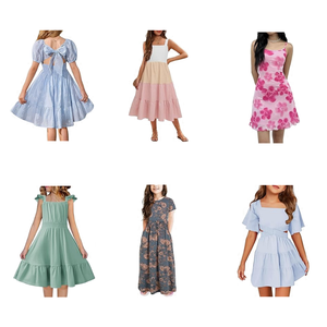 Ropa Infantil Transpirable de Primera Calidad, Vestidos de Verano de Alta Gama de China para Vacaciones en la Playa, Días Escolares y Salidas de Fin de Semana - Product Image 2