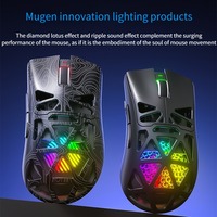 SC620 Wireless Mouse Uji Coba Ketiga Nirkabel Bluetooth Ringan Berongga Lampu RGB Mouse Komputer untuk E-sports dan Game