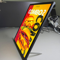 Boîte lumineuse publicitaire LED A4, cadre à affichage rapide, verre trempé, affichage LED en aluminium pour la vente au détail et les restaurants