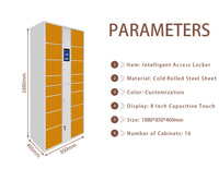 Casier intelligent de rangement pour effets personnels et objets, pour supermarchés, parcs à thème, vestiaires publics et casiers à sacs en libre-service