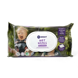 Lingettes à eau naturelles de marque privée jetables au choix des parents écologiques Lingettes hypoallergéniques pour bébé - Product Image 5