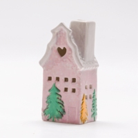 Céramique Petite Maison Table Ornement Vase Décor Printemps Collection Aromathérapie Bouteille Décor À La Maison
