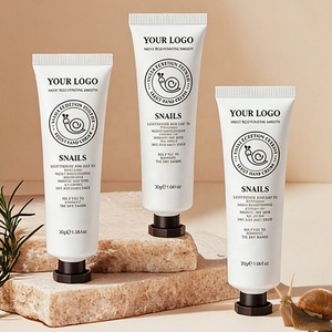 Crème pour les mains à la mucine d'escargot miniature en gros, soin de la peau de haute qualité, réparation, lotion hydratante, peau très sèche, acide hyaluronique, OEM - Product Image 1