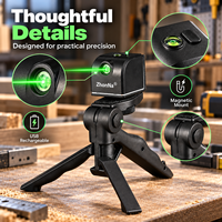 Niveau laser vert ZhonNa mini USB magnétique, outil de positionnement pour le travail du bois, alignement des roues de pneus, composant professionnel pour équipement laser