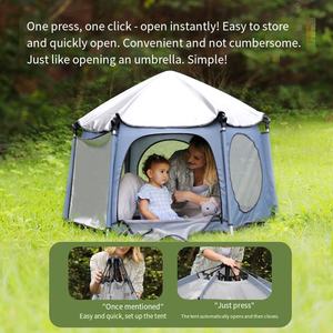 Prodigy UF004A extérieur entièrement à ouverture rapide Portable grand espace intérieur tentes bricolage enfants Camping automatique tente de Camping - Product Image 2