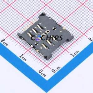 HYCW298-SIM06-150B SIM Card Connector SMD Connector Flip Cover Type Micro SIM Card Card Holder No Card Detection - Product Image 2