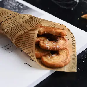 Hot Sale Wachspapier in Lebensmittel qualität PE-Wachs fett dichtes Papier Lebensmittel verpackung Burger-Geschenk papier