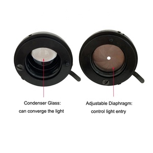 NA 1.25 Abbe Condenser 37Mm Vùng Sáng Hội Tụ Ánh Sáng Thu Thập Gương Ống Kính Quang Học Cho Kính Hiển Vi - Product Image 4