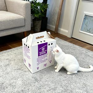 Nouvelle conception de boîte <span class=keywords><strong>d</strong></span>'emballage rigide recyclable pour fruits, en carton ondulé kraft, avec <span class=keywords><strong>d</strong></span>écoupe creuse, pour animaux - Product Image 3