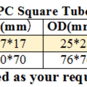 Tubo Cuadrado de Acrílico Extruido, Cilindro de PMMA Transparente para Decoración, Construcción, Iluminación LED - Product Image 5