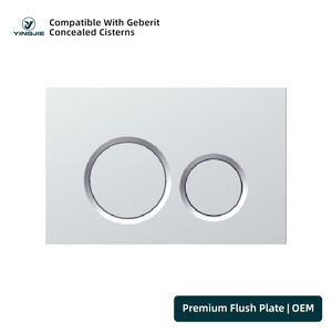 Plaque de chasse d'eau double à 2 boutons en ABS doré pour <span class=keywords><strong>Geberit</strong></span>, pour WC suspendu avec réservoir encastré personnalisé à carreler - Product Image 5