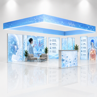 Boîte à lumière SEG personnalisée rétroéclairée par LED couleur, haute luminosité, durable et portable pour l'affichage en salon professionnel