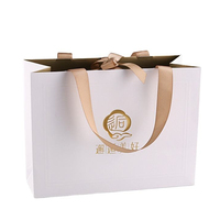 Sacs Shopping Personnalisés en Papier Blanc avec Poignée, Logo Personnalisé, Marque Privée, Mini Luxe, Boutique de Détail, Sacs Cadeaux de Remerciement