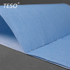 Lingettes en papier <span class=keywords><strong>TESO</strong></span> WIP-X8001 bleues écologiques pour meubles, rouleau jumbo 500 lingettes/rouleau, avec logo personnalisé, vente en gros de chiffons de nettoyage - Product Image 4