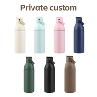 Botol Minum Termos Vakum Dinding Ganda Desain Baru Grosir, Bahan Stainless Steel untuk Air Panas dan Dingin dengan Logo Kustom