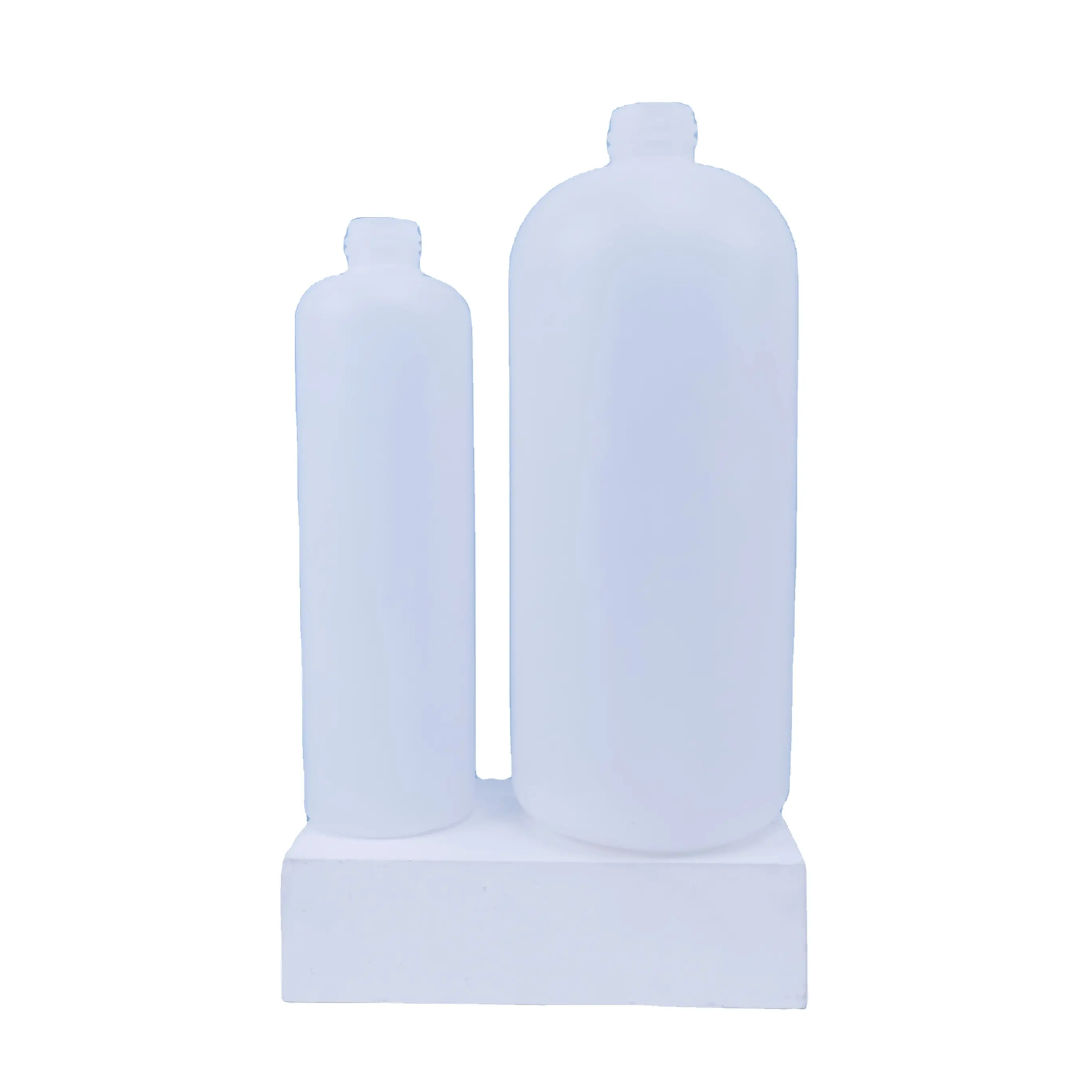 Détergent liquide en plastique hdpe, bouteille chimique, 300ml et 1000ml, 10 pièces