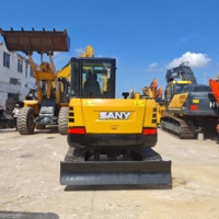 Excavadora Hidráulica Usada Sany60c de 6 Toneladas, Mini Excavadora Usada al 95% de Estado Nuevo, Excavadora Sany Sy60c en Venta