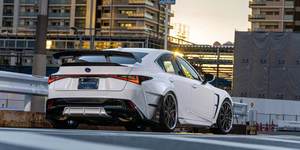 Runde lancio del nuovo prodotto per <span class=keywords><strong>Lexus</strong></span> IS 2022 2023 250 300 aggiornamento minigonne laterali per sopracciglia con ruota anteriore in resina stile artigianale - Product Image 6