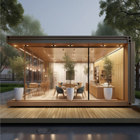 CE 20Ft 40ft Maison Conteneur Modulaire Préfabriquée Pliable et Mobile, Type Villa, avec Une Chambre, pour Café, Bureau ou Habitation