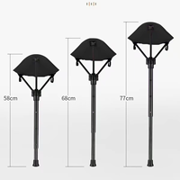 Tabouret trépied ultraléger en aluminium, siège de camping pliable, Oxford 900D, hauteur réglable, chaise portable pour la randonnée, la pêche et les activités de plein air