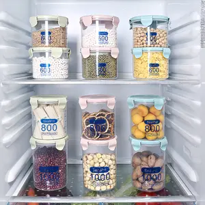 密封罐装粮罐透明厨房食品储物盒家用零食瓶防潮储物罐
