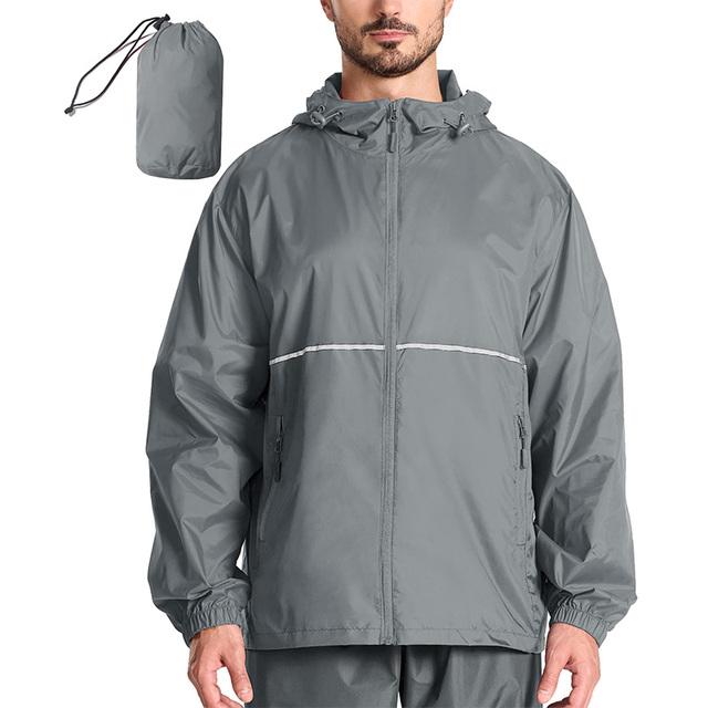 Perfect for Camping Mens Windbreaker Men Outdoor Rain Jacket Lightweight Packable Unti-UV