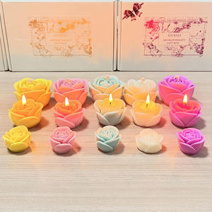 Hecho a mano romántico y lujoso Rose Flowercandles Asgifts Forladies adecuado para Bodas de San Valentín y bendiciones de cumpleaños - Product Image 4