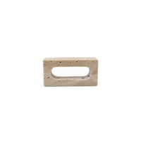 NANWEI Pierre Moderne Travertin Durable Fait Main Porte-Serviettes en Papier Anneau de Serviette Carton Salle de Bain Vanity Essentials Usage Quotidien