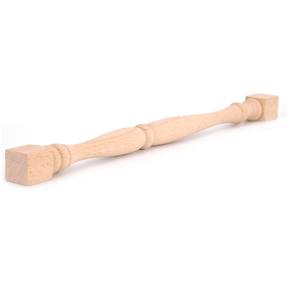 Balustres et rampes élégants en bois de chêne brut, design moderne, découpe naturelle - Product Image 1