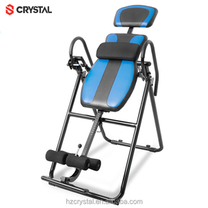 SJ-9750 CRYSTAL Heavy Duty <strong>Gravity</strong> Back Pain Relief Ab Stamina Inverse Inversion Table Therapy