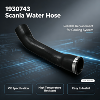 Tuyau de radiateur en caoutchouc EPDM de haute qualité Scania OEM 1930743 pour pièces de moteur automobile, système de refroidissement