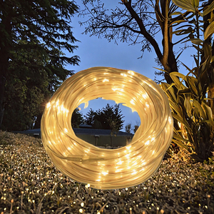 Wholesale Price IP65 Waterproof Outdoor Solar Christmas <b>Lights</b> Warm White <b>Copper</b> <b>Wire</b> String with 8 Modes - Product Image 2