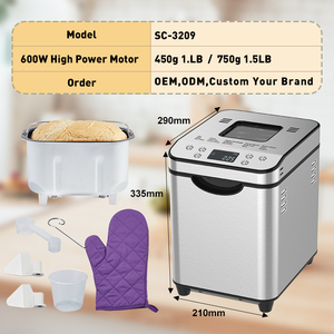 Nhà sản xuất bánh mì sử dụng thương mại với các yếu tố làm nóng kép 1lb Công suất 1. 1.5lbbb - Product Image 5