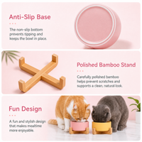 Gamelle surélevée en céramique pour animaux de compagnie, design marbre esthétique, compatible micro-ondes, antidérapante, étanche, facile à nettoyer, conteneur de stockage d'aliments, vente en gros