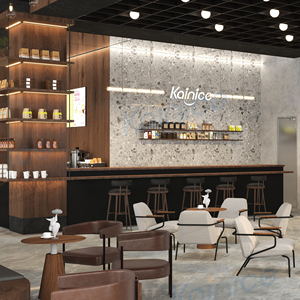 Kainice hiện đại thương mại thiết kế nội thất cà phê Bar bán lẻ hiển thị đồ nội thất hiện đại cà phê cửa hàng truy cập hiển thị giá - Product Image 4