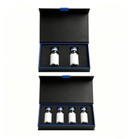 Boîtes rigides en carton personnalisées avec logo pour flacons de peptides cosmétiques, fermeture magnétique, gaufrage, doublure en éponge, emballage papier en lot de 2 ou 4