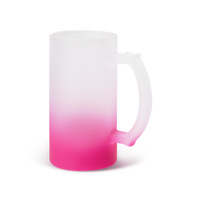 Vente en gros de verrerie pour boissons, verres à bière colorés par sublimation, tasses à café, gobelets givrés avec poignée