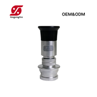 Nozel Selang Pemadam Kebakaran BSP 1.5/2 Inci Pengiriman Cepat, Multi Fungsi Semprotan Kabut Jet, Nozel Air Aluminium untuk Kabinet Hidran Truk Pemadam Kebakaran