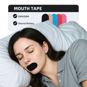 Aangepaste Verpakking Kinesiologie Slaapstrips Anti-Snurken Mond Tape Voor Verbeterde Nasale Ademhaling Latex-Vrije Lichaamspleisters - Product Image 2