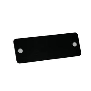 Plaque de nom en aluminium brossé rectangulaire personnalisée, plaque de nom en métal anodisé vierge pour la gravure de logo - Product Image 3