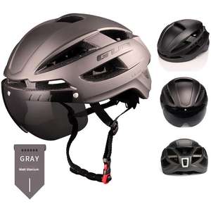 <span class=keywords><strong>Casco</strong></span> de <span class=keywords><strong>bicicleta</strong></span> GUB CJD XXL con gafas magnéticas y luz de advertencia Led Moldeado completo Big Head Riders First Choice - Product Image 3
