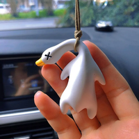 Pendentif Canard Rôti Changeant de Couleur, Décoration de Voiture, Porte-clés pour Rétroviseur, Canard ou Oie Rôti à Couleurs Changeantes