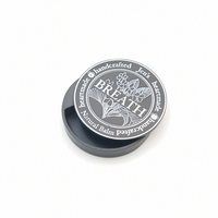 Boîtes de maquillage compactes en métal personnalisées avec recharge magnétique, conteneur de parfum solide en métal pour conteneur de parfum en métal