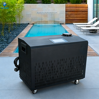 Refroidisseur de bain de glace plongeant froid 1hp avec filtre Wifi Télécommande Refroidisseur d'eau Système de refroidissement pour thérapie de récupération de gymnastique à domicile