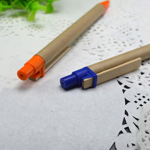 Stylo à bille en papier réutilisable et recyclable de 1.0mm avec logo personnalisé écologique pour les réunions - Product Image 4