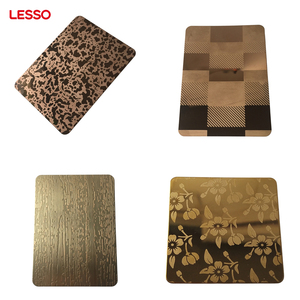 แผ่นโลหะตกแต่งลายสลักแบบนูน  ทำจากสแตนเลสสตีล  ขนาด 4x8 ฟุต  ยี่ห้อ <span class=keywords><strong>LESSO</strong></span>  ทนทานต่อการกัดกร่อน เหมาะสำหรับโรงพยาบาลและคลังสินค้า - Product Image 2
