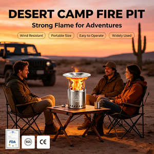Meilleure vente : Brasero <span class=keywords><strong>de</strong></span> table moderne en acier inoxydable sans fumée, design européen, pour camping et jardin, idéal pour le camping familial - Product Image 5