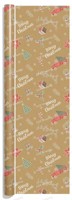 Ensemble de papier d'emballage artistique recyclable de Noël, papier d'emballage cadeau à motif de camion rouge avec inscription manuscrite Joyeux Noël, sacs cadeaux, étiquettes, 80 g/m²