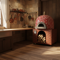 SHINEHO argile four à Pizza bois gaz électrique mosaïque électrique Pizza au feu de bois P argile four à Pizza autoportant extérieur